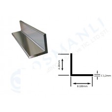 Alüminyum Köşebent 20mm X 100mm X 1,2mm